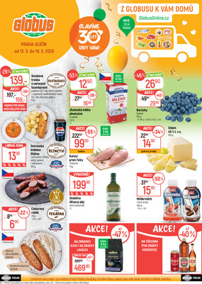 Akční leták Globus 13.5. - 19.5.2026 - Globus Praha - Zličín