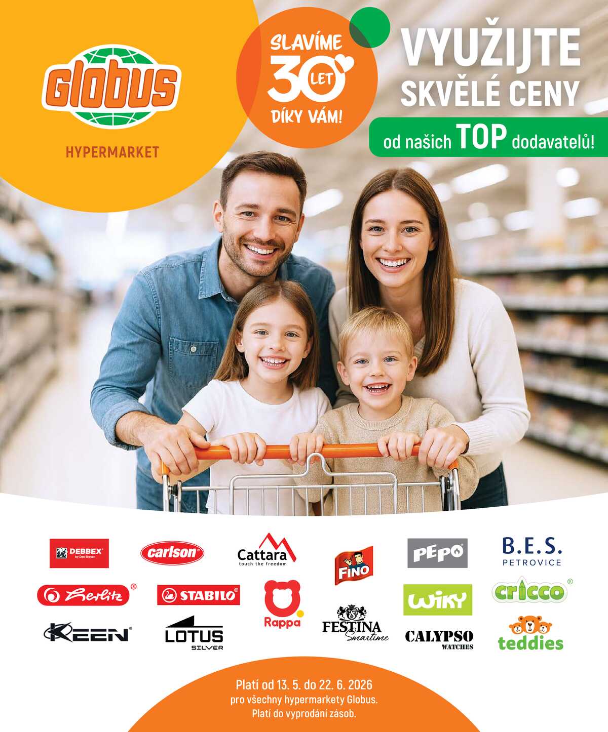 Akční leták Globus 13.5. - 22.6.2026 - Globus Olomouc strana 1
