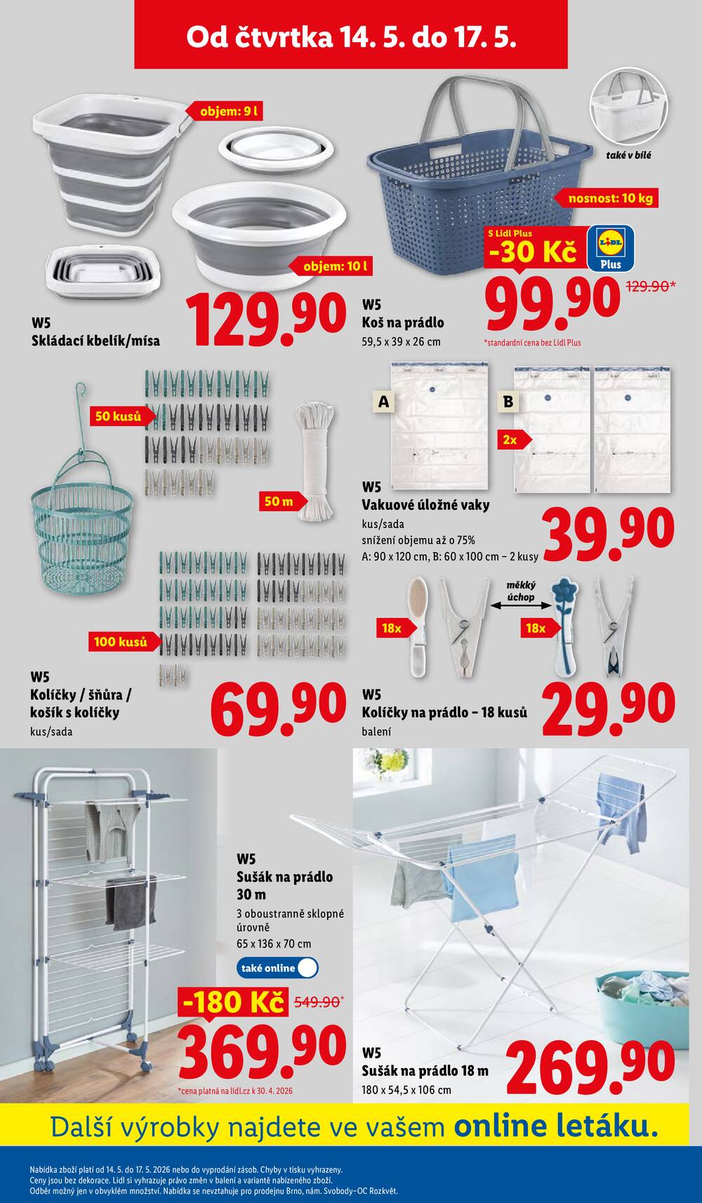 Lidl Čtvrtek od 14.5. do 17.5.2026