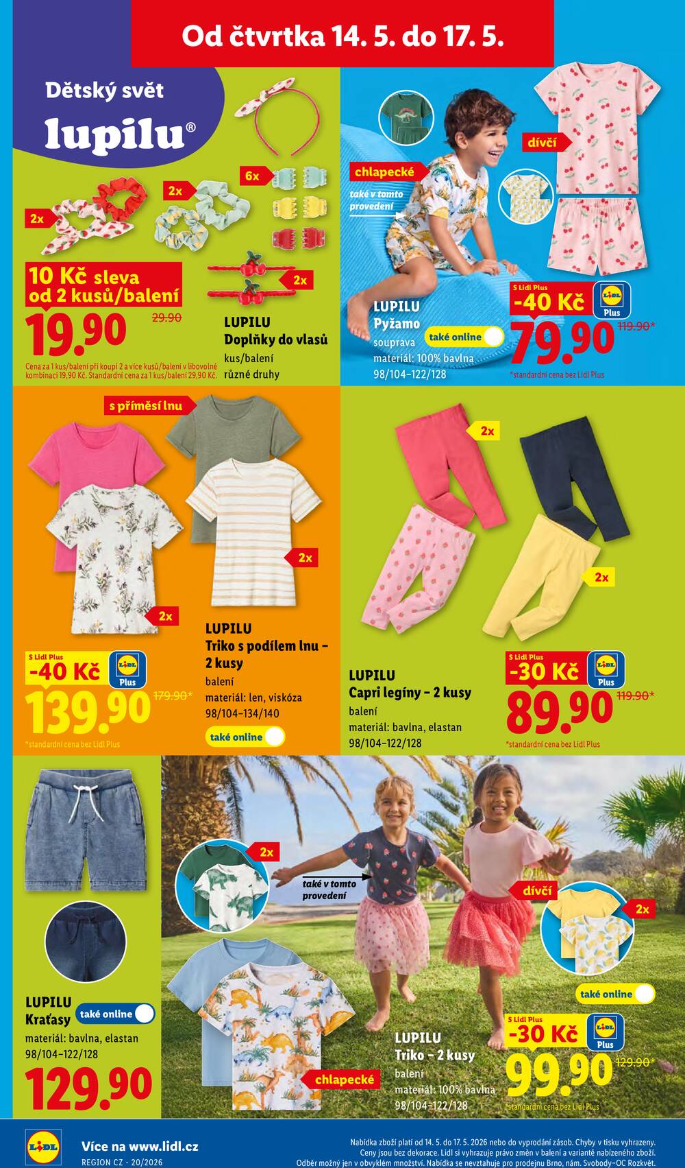 Lidl Čtvrtek od 14.5. do 17.5.2026