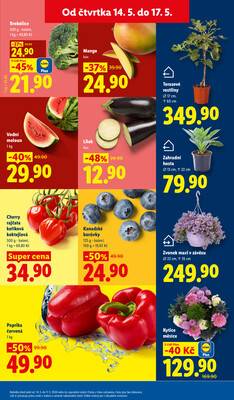 Lidl Čtvrtek od 14.5. do 17.5.2026