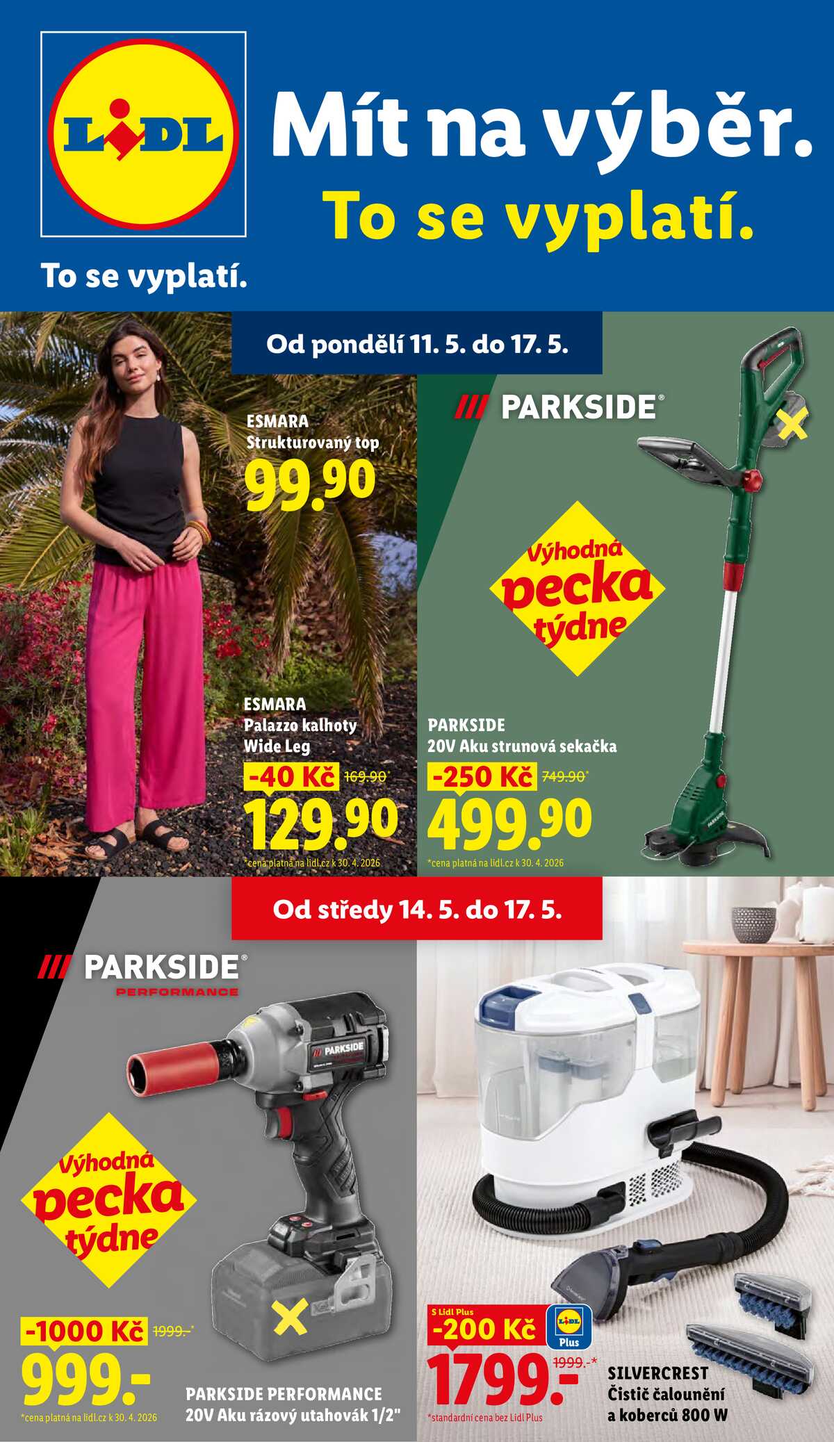 Lidl Spotřební zboží 11.5. - 17.5. strana 1