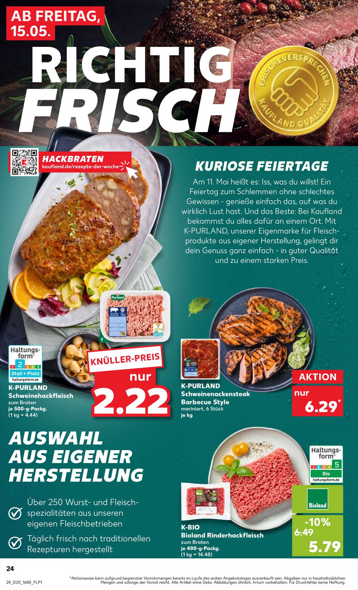 Leták Kaufland Německo 15.5.-20.5.2026 strana 24