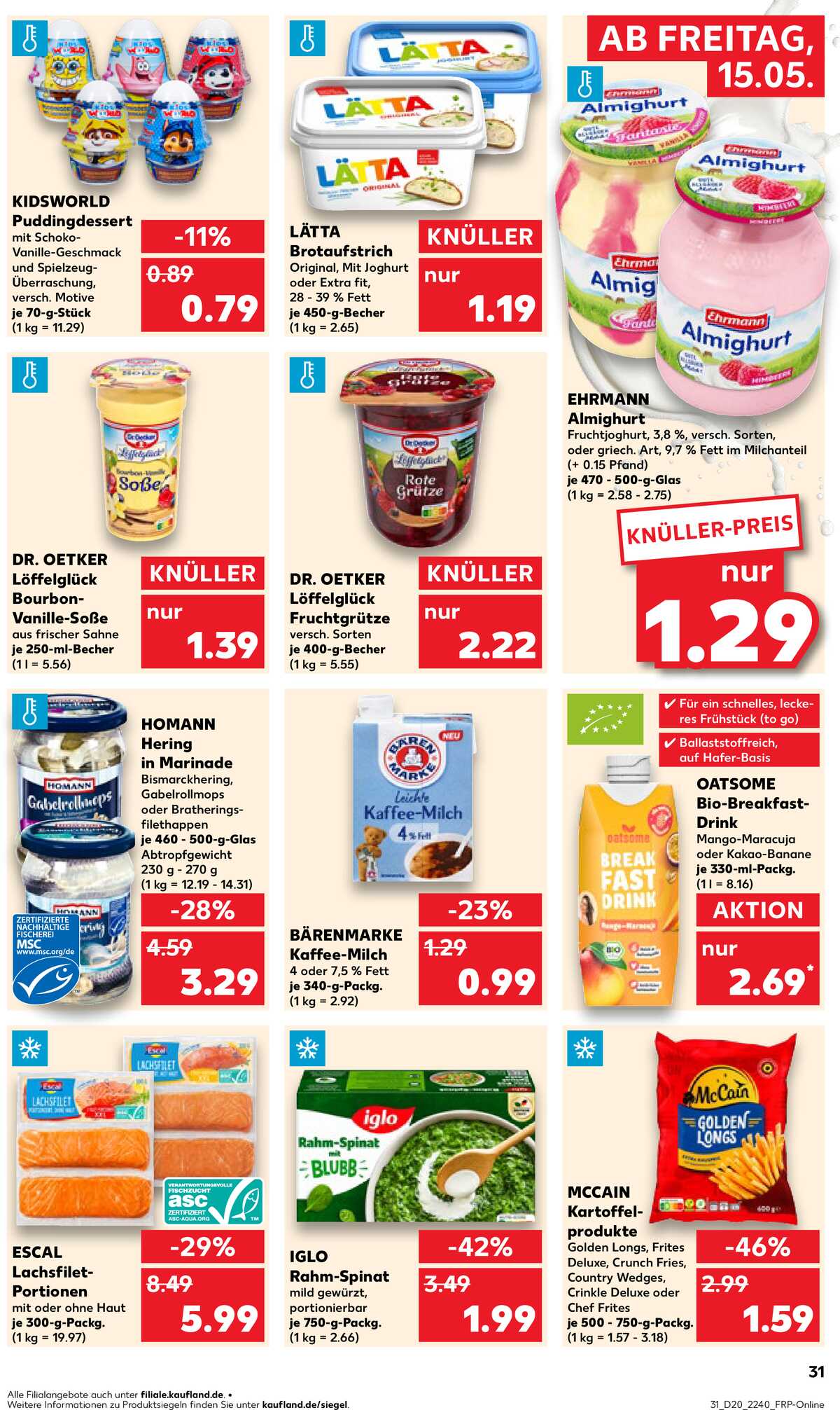 Leták Kaufland Německo 15.5.-20.5.2026 strana 31