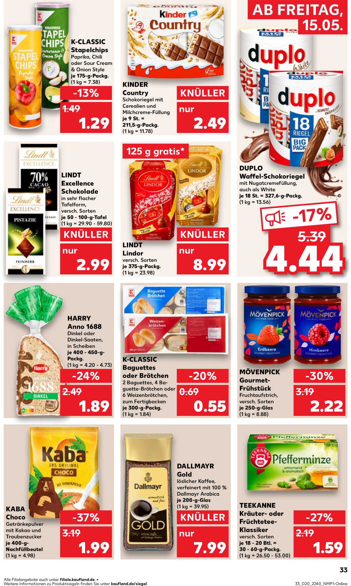 Leták Kaufland Německo 15.5.-20.5.2026 strana 33