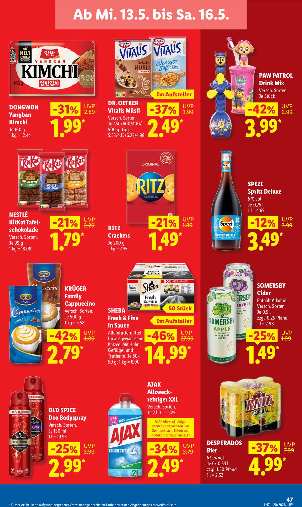 Leták Lidl Německo 11.5.-16.5.2026 strana 69