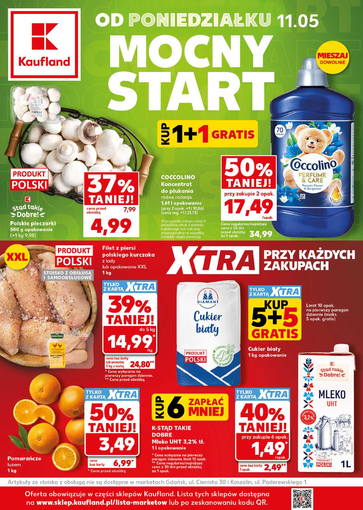 Leták Kaufland Polsko 11.5.-13.5.2026 - Silný start strana 1