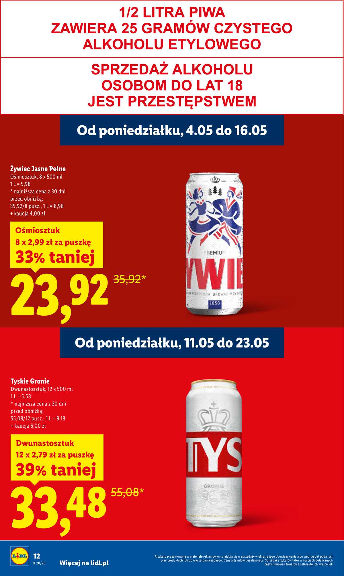 Leták Lidl Polsko 11.5.-13.5.2026 - Zpravodaj platný od 11.05 do 13.05 strana 12