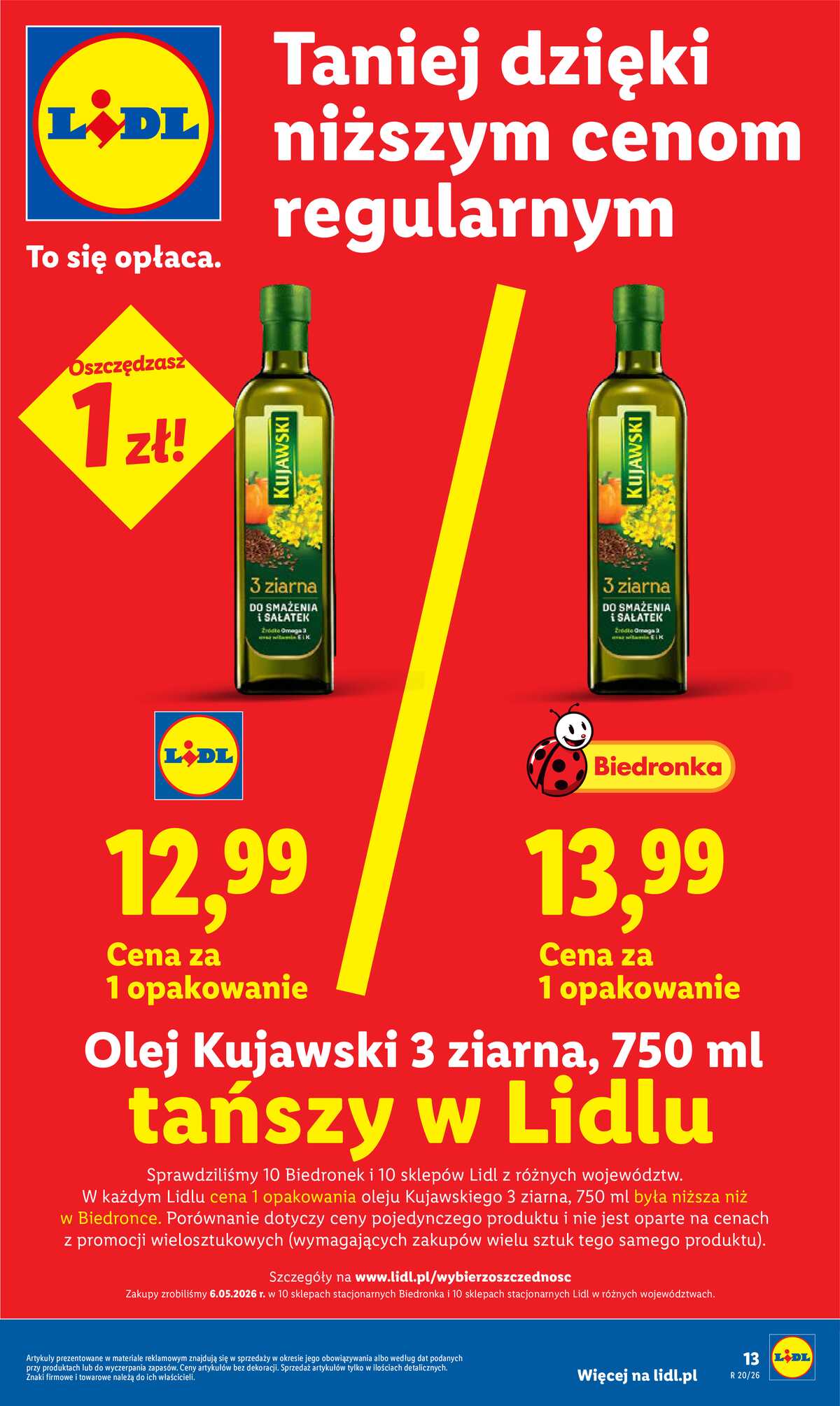 Leták Lidl Polsko 11.5.-13.5.2026 - Zpravodaj platný od 11.05 do 13.05 strana 13
