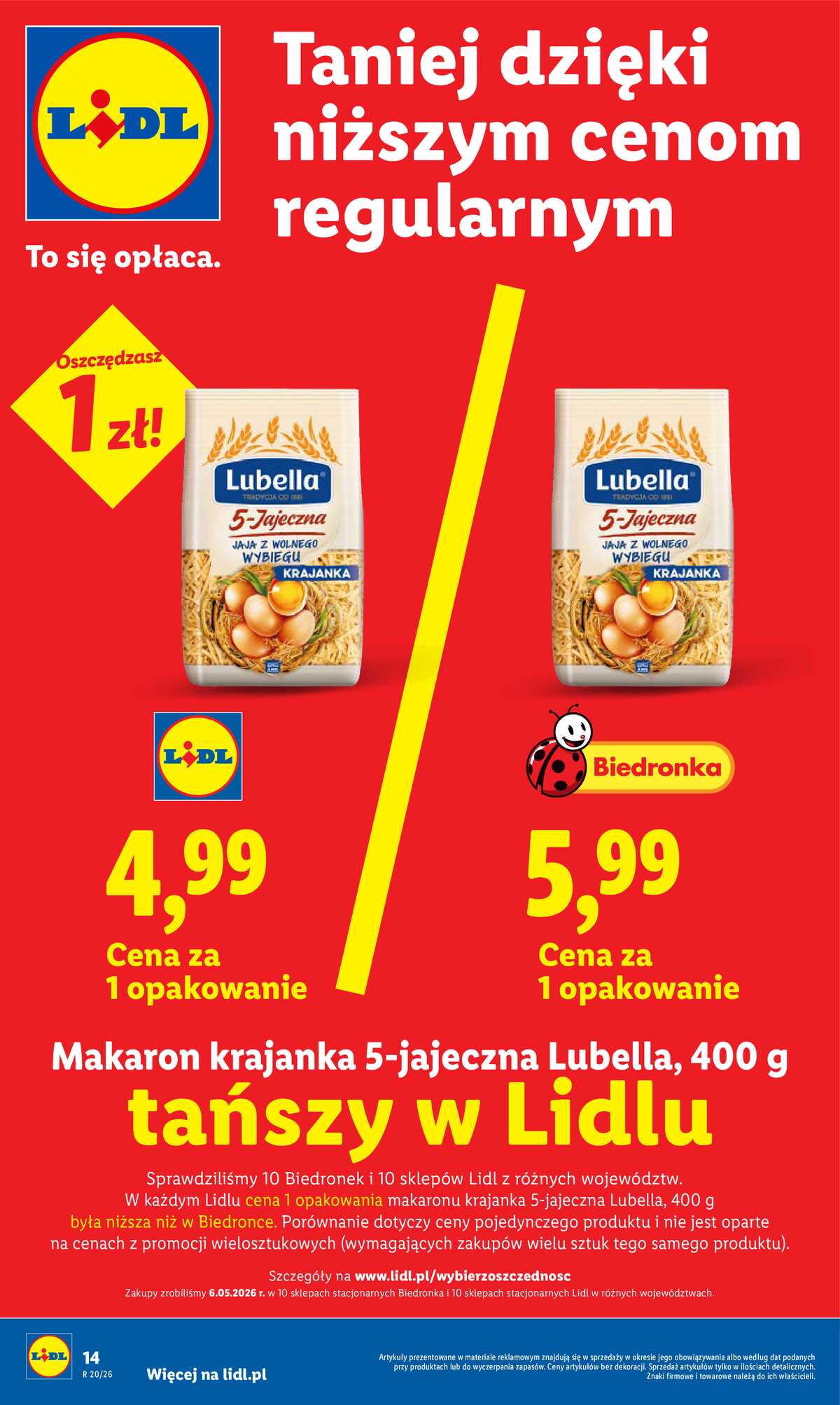 Leták Lidl Polsko 11.5.-13.5.2026 - Zpravodaj platný od 11.05 do 13.05 strana 14