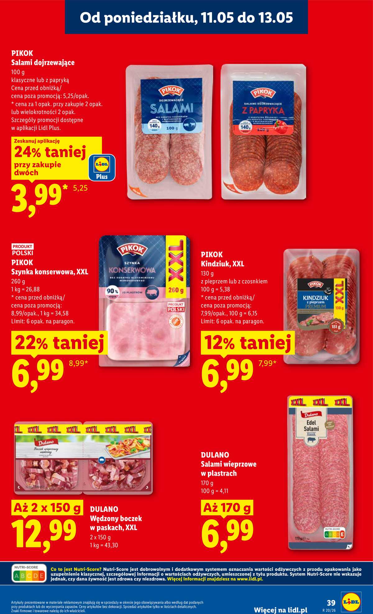 Leták Lidl Polsko 11.5.-13.5.2026 - Zpravodaj platný od 11.05 do 13.05 strana 39