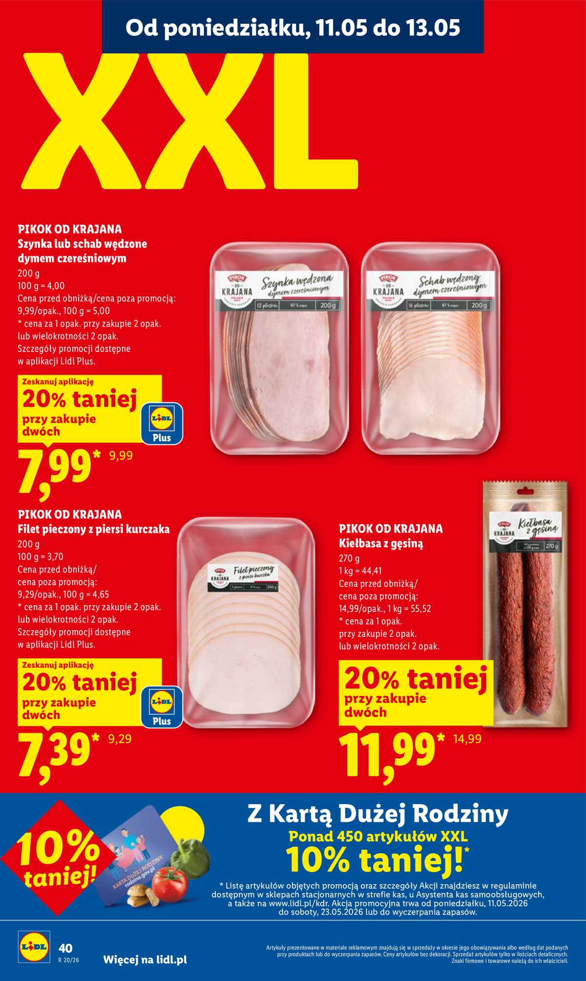 Leták Lidl Polsko 11.5.-13.5.2026 - Zpravodaj platný od 11.05 do 13.05 strana 40