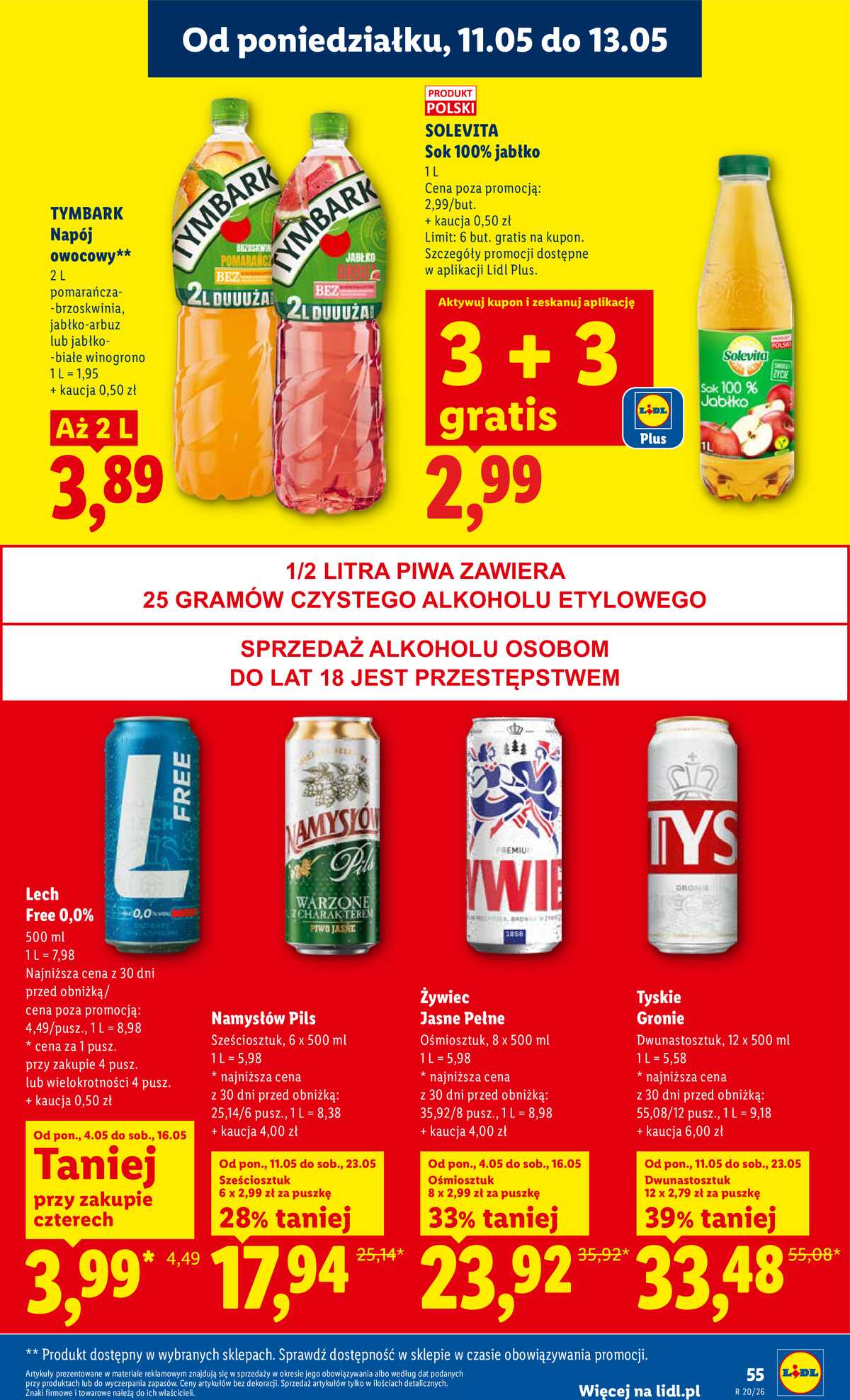Leták Lidl Polsko 11.5.-13.5.2026 - Zpravodaj platný od 11.05 do 13.05 strana 55