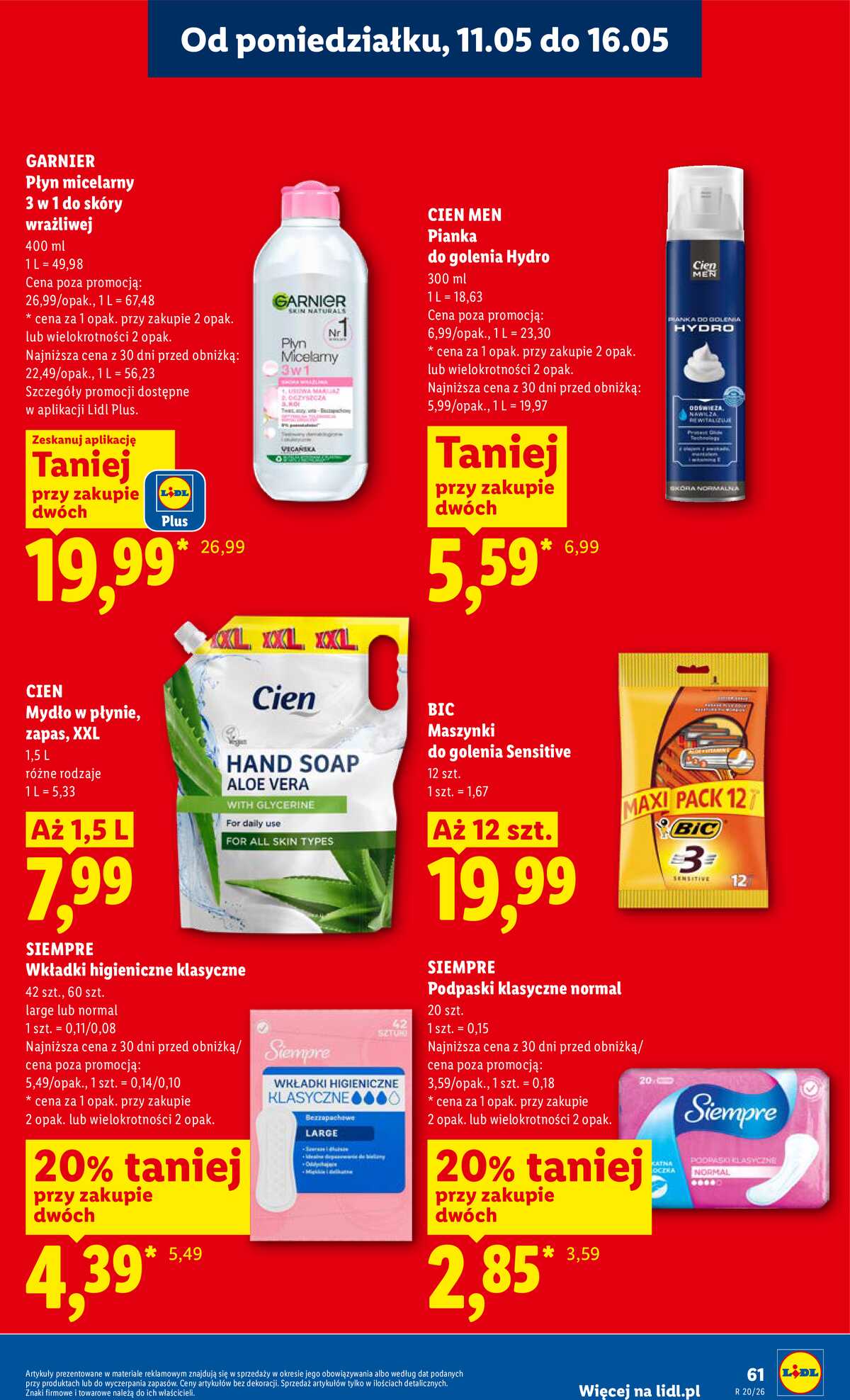 Leták Lidl Polsko 11.5.-13.5.2026 - Zpravodaj platný od 11.05 do 13.05 strana 61