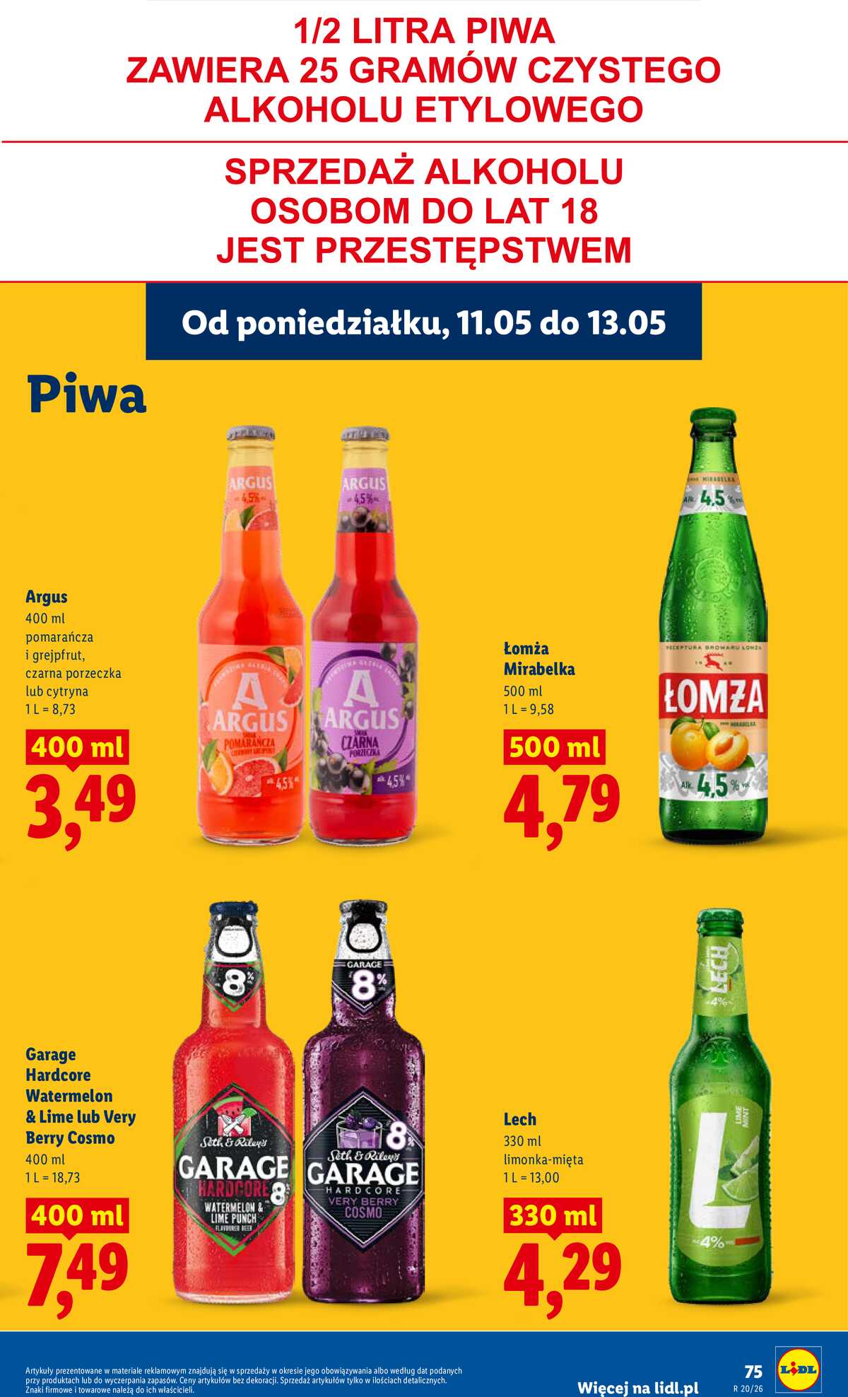 Leták Lidl Polsko 11.5.-13.5.2026 - Zpravodaj platný od 11.05 do 13.05 strana 75