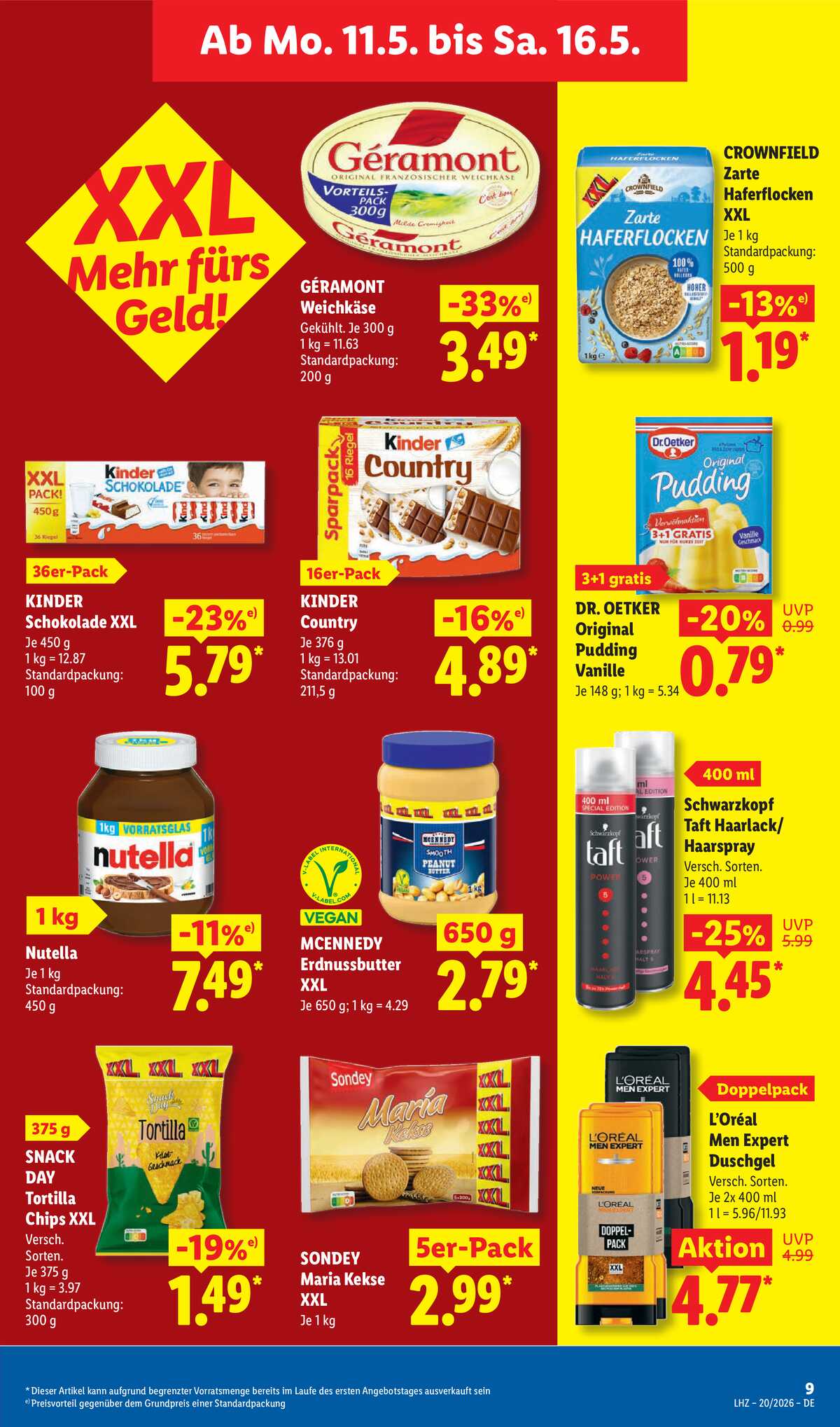 Leták Lidl Německo 11.5.-16.5.2026 strana 17