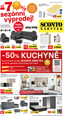 SCONTO nábytek letáky