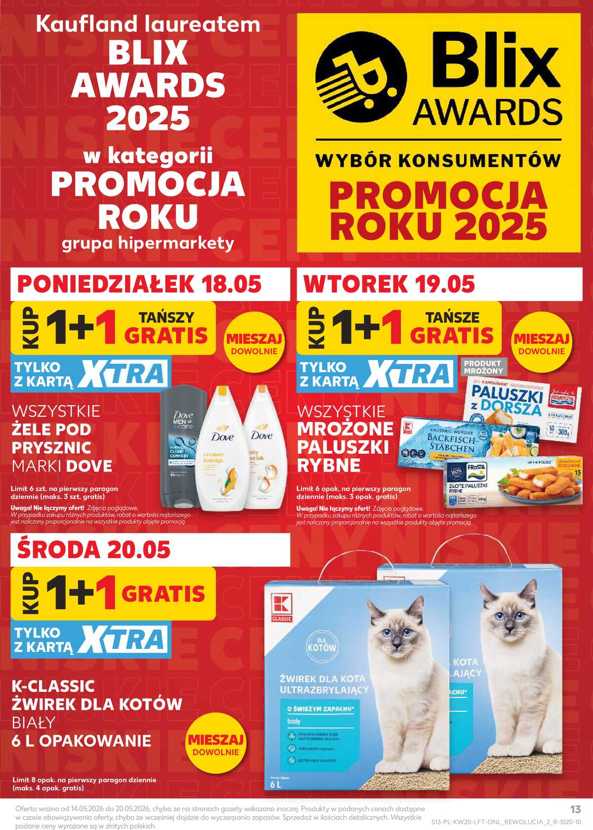 Leták Kaufland Polsko 14.5.-20.5.2026 - Noviny týdne strana 13