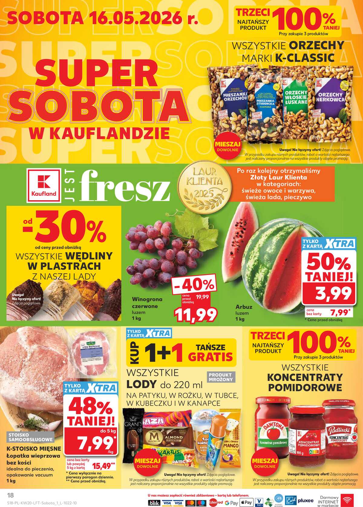 Leták Kaufland Polsko 14.5.-20.5.2026 - Noviny týdne strana 18