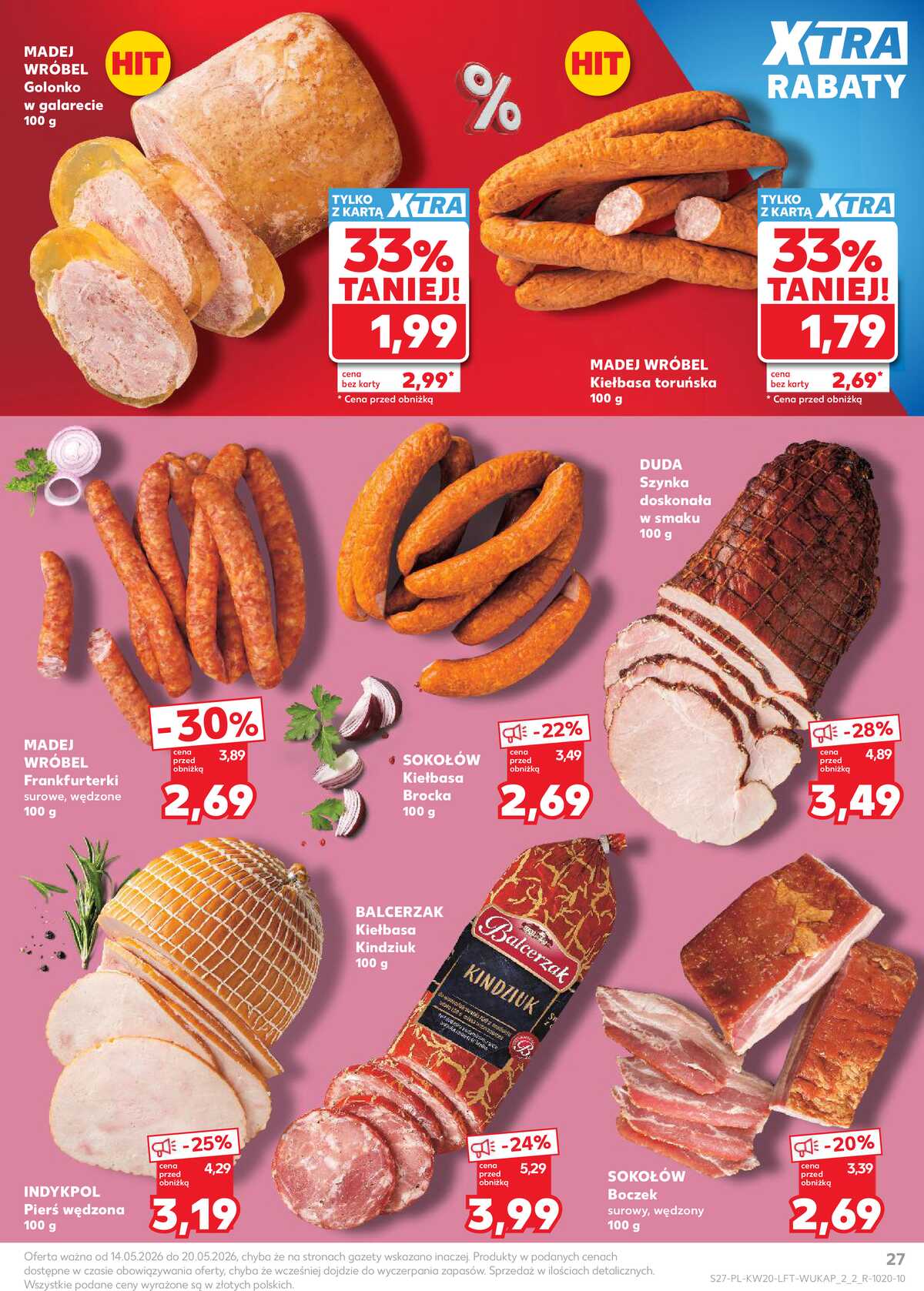 Leták Kaufland Polsko 14.5.-20.5.2026 - Noviny týdne strana 27