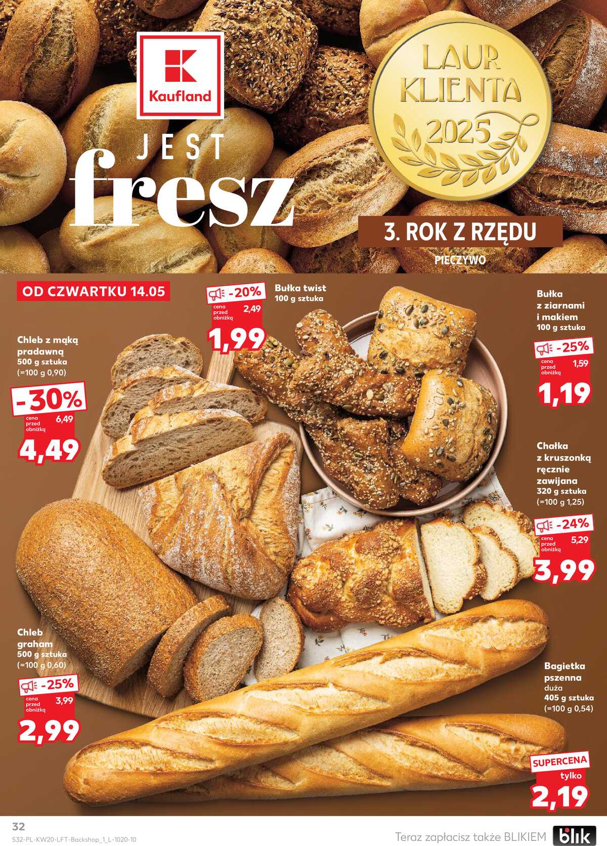 Leták Kaufland Polsko 14.5.-20.5.2026 - Noviny týdne strana 32
