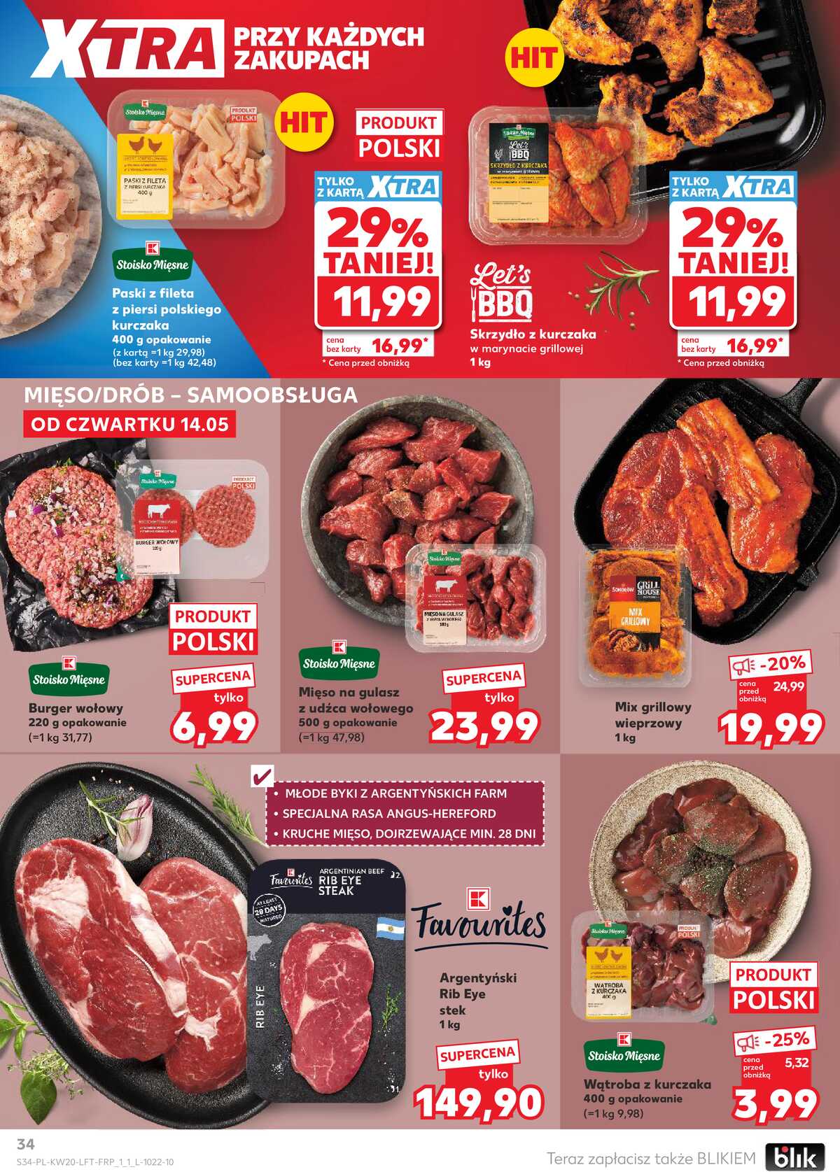 Leták Kaufland Polsko 14.5.-20.5.2026 - Noviny týdne strana 34