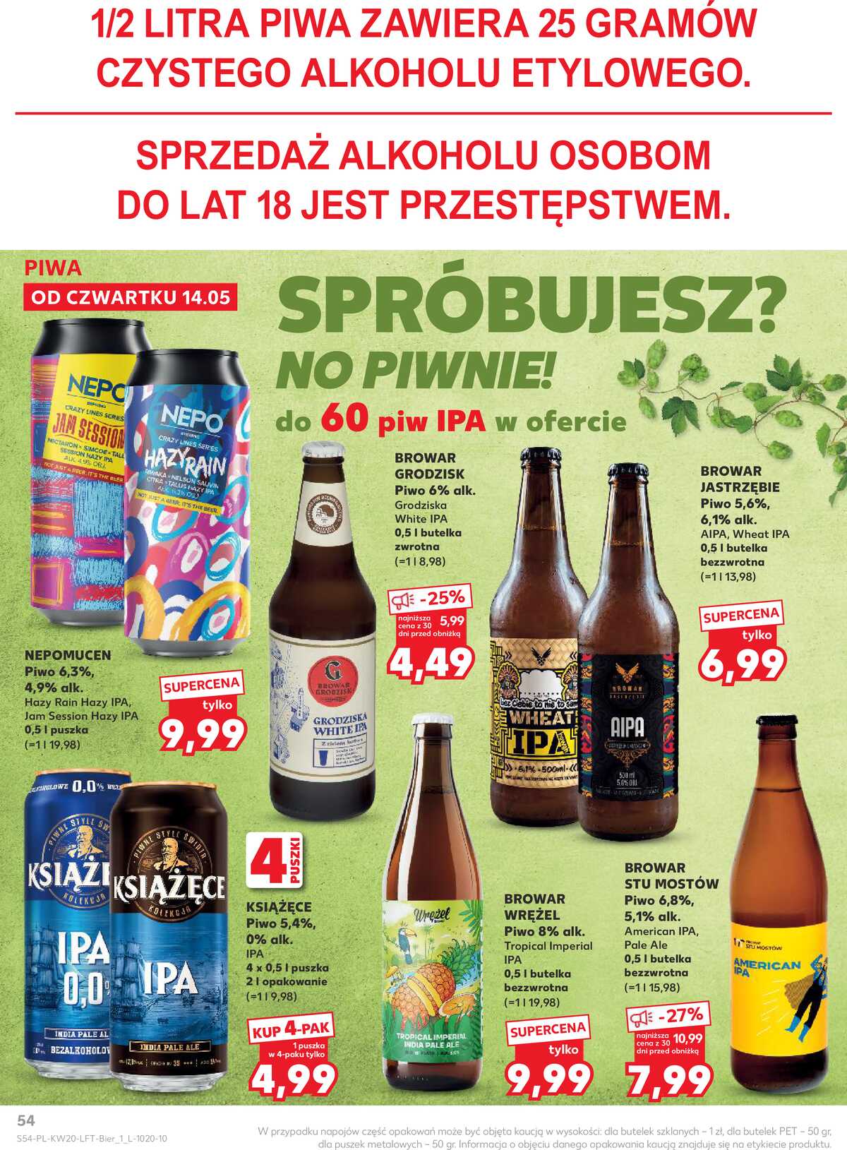 Leták Kaufland Polsko 14.5.-20.5.2026 - Noviny týdne strana 54