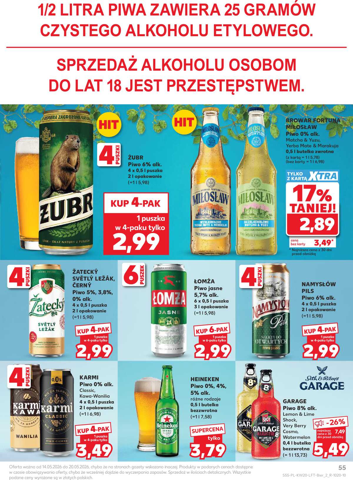 Leták Kaufland Polsko 14.5.-20.5.2026 - Noviny týdne strana 55