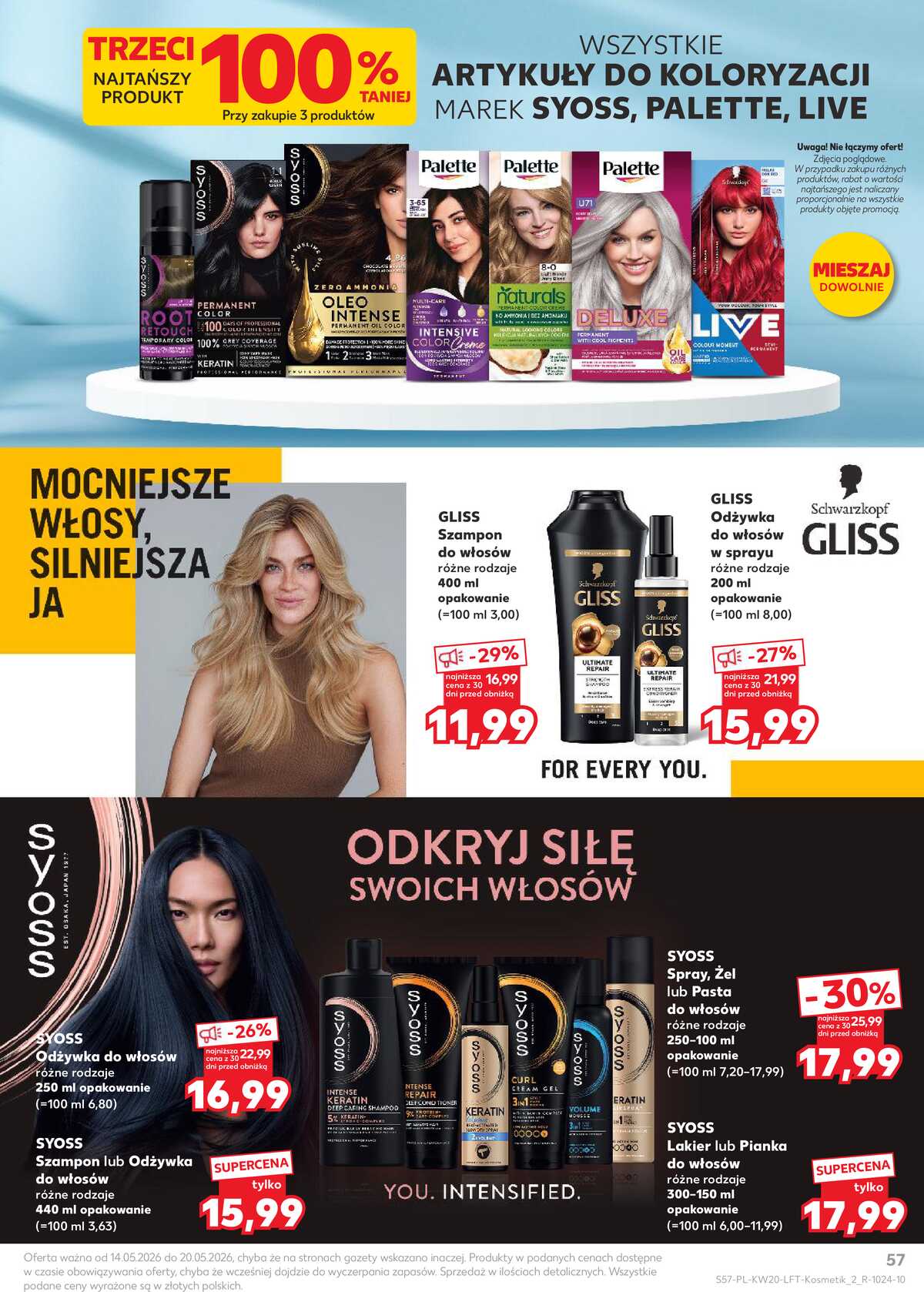 Leták Kaufland Polsko 14.5.-20.5.2026 - Noviny týdne strana 57