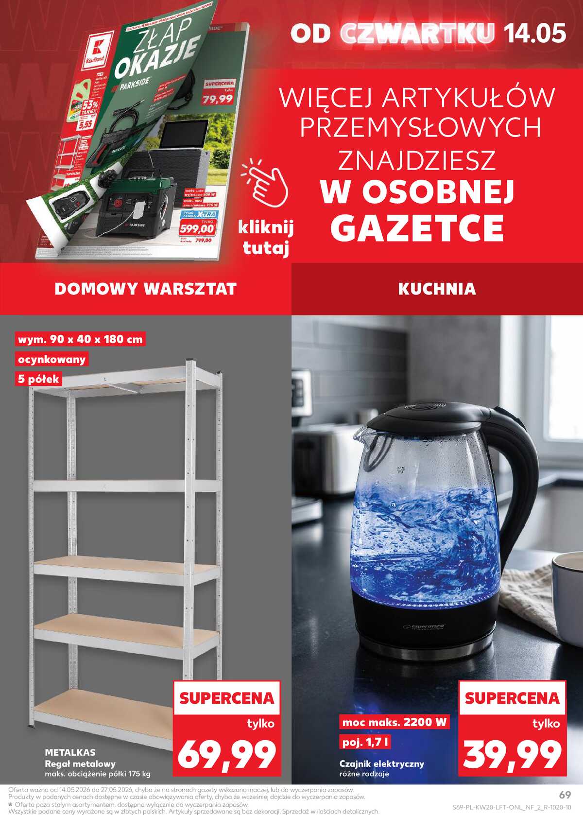 Leták Kaufland Polsko 14.5.-20.5.2026 - Noviny týdne strana 69