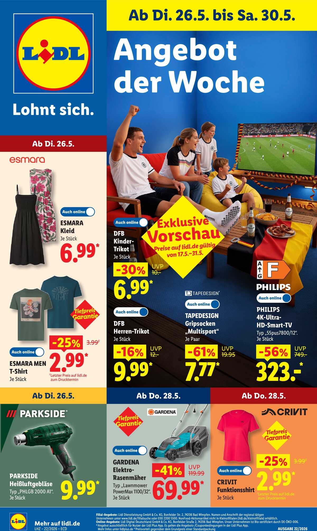Leták Lidl Německo 26.5.-30.5.2026 strana 1