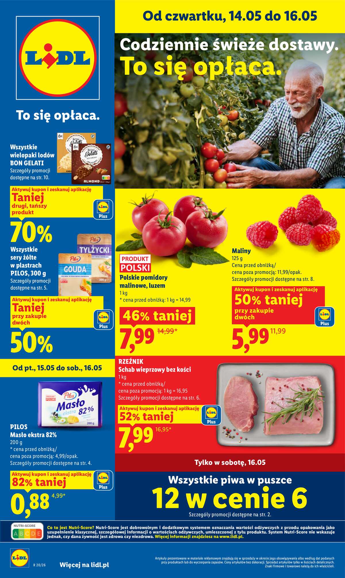 Leták Lidl Polsko 14.5.-16.5.2026 - Zpravodaj platný od 14.05 do 16.05 strana 1