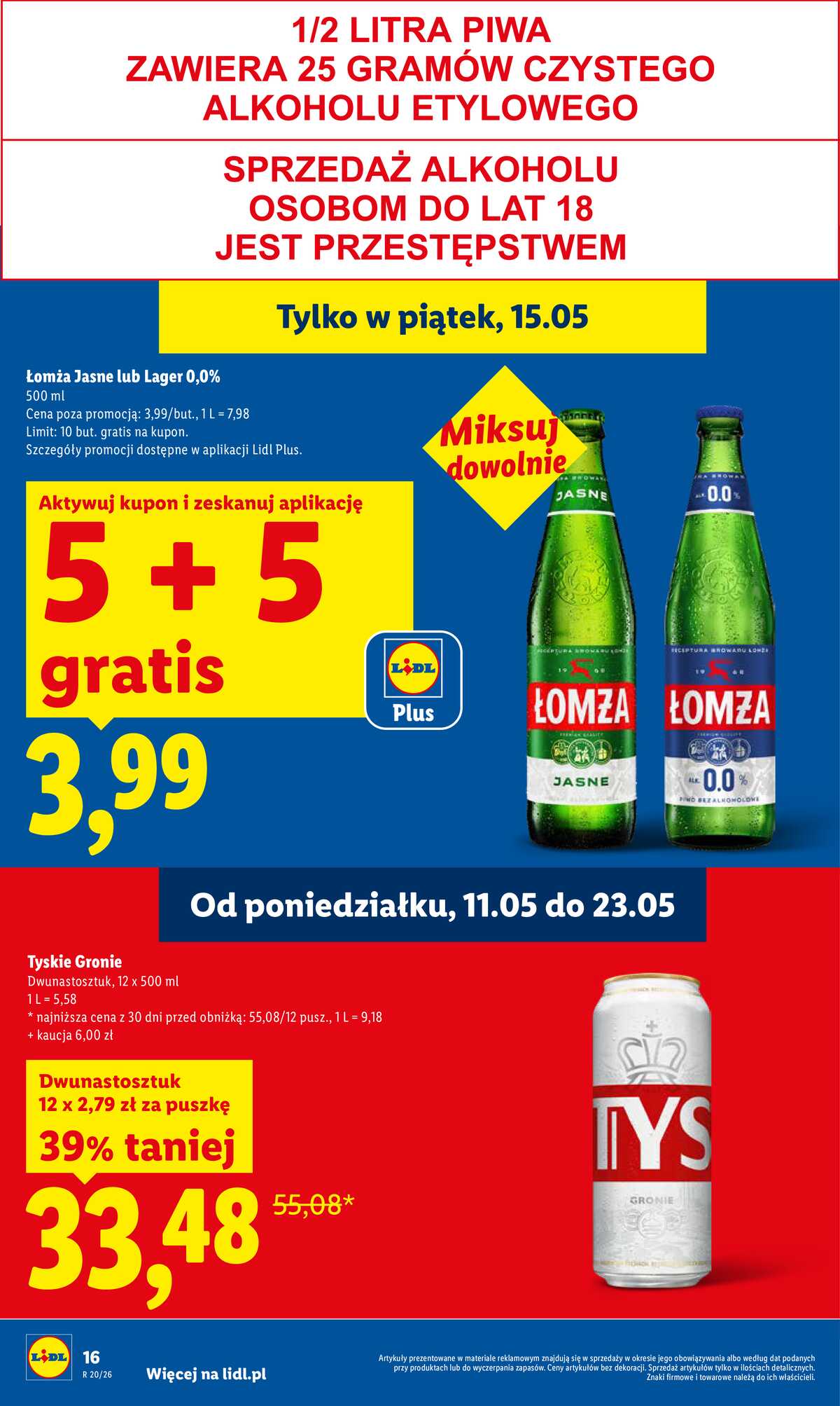 Leták Lidl Polsko 14.5.-16.5.2026 - Zpravodaj platný od 14.05 do 16.05 strana 16