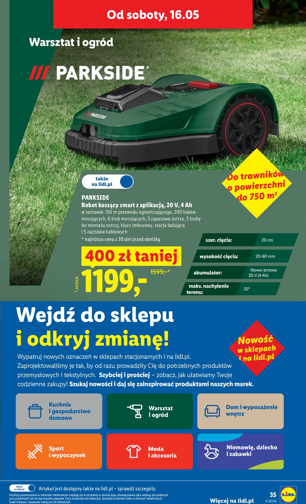 Leták Lidl Polsko 14.5.-16.5.2026 - Zpravodaj platný od 14.05 do 16.05 strana 35