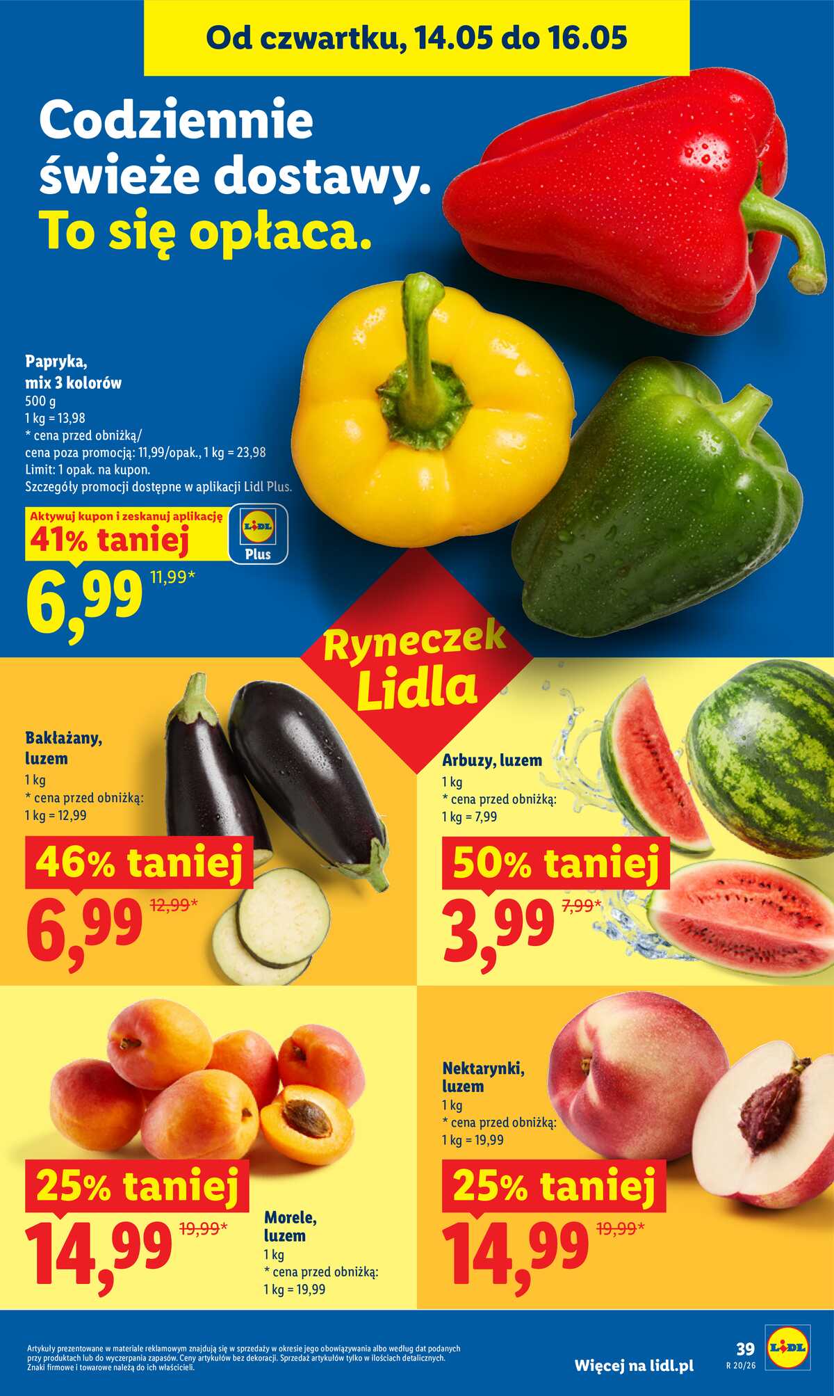 Leták Lidl Polsko 14.5.-16.5.2026 - Zpravodaj platný od 14.05 do 16.05 strana 39