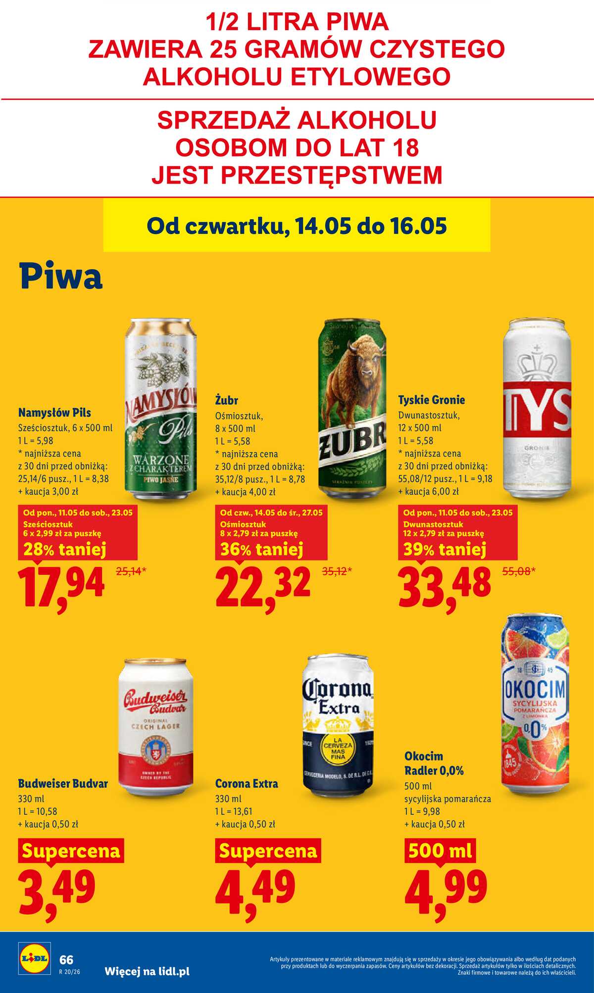 Leták Lidl Polsko 14.5.-16.5.2026 - Zpravodaj platný od 14.05 do 16.05 strana 72
