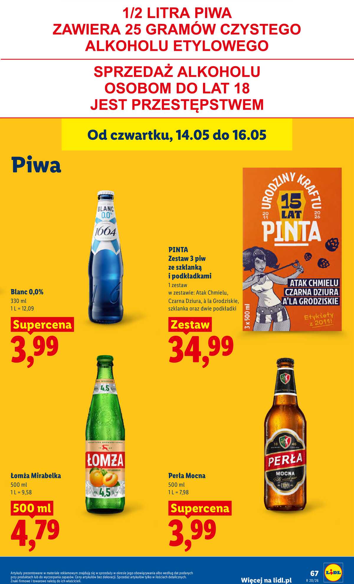 Leták Lidl Polsko 14.5.-16.5.2026 - Zpravodaj platný od 14.05 do 16.05 strana 73