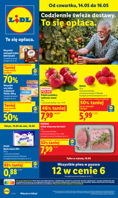 Leták Lidl Polsko 14.5.-16.5.2026 - Zpravodaj platný od 14.05 do 16.05