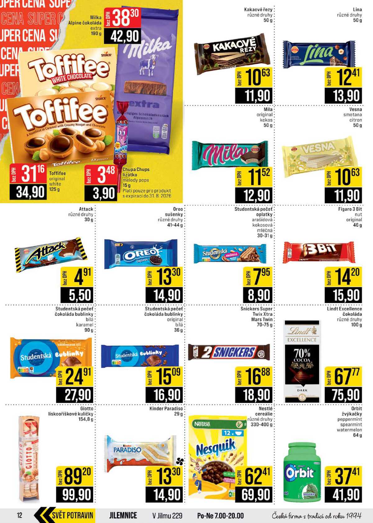 JIP Cash & Carry Brno, Praha, Ostrava, Jilemnice, Pardubice, Ostrava, Karlovy Vary, Olomouc a Zlín od 13.5. do 19.5.2026 strana 12