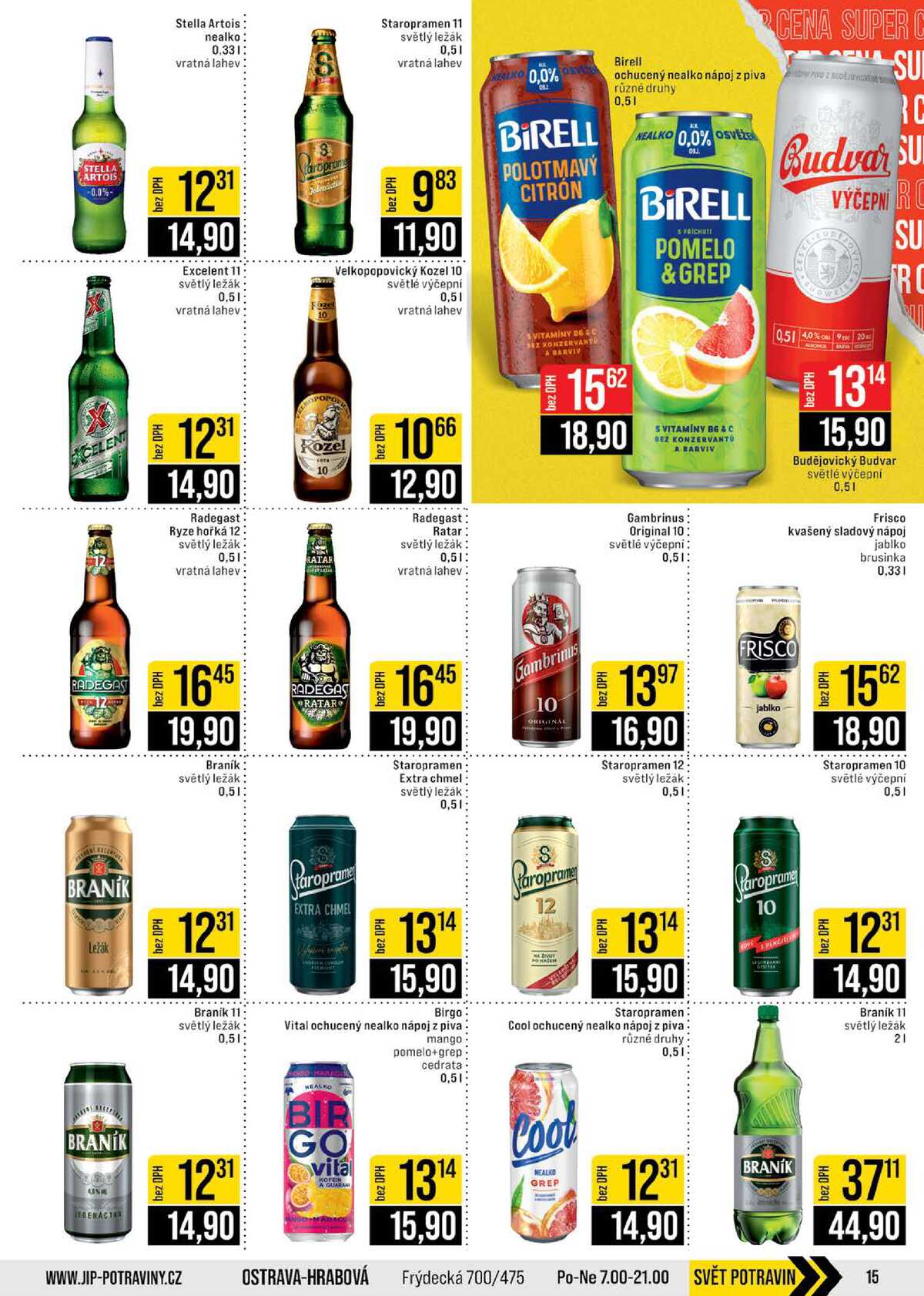 JIP Cash & Carry Brno, Praha, Ostrava, Jilemnice, Pardubice, Ostrava, Karlovy Vary, Olomouc a Zlín od 13.5. do 19.5.2026 strana 15