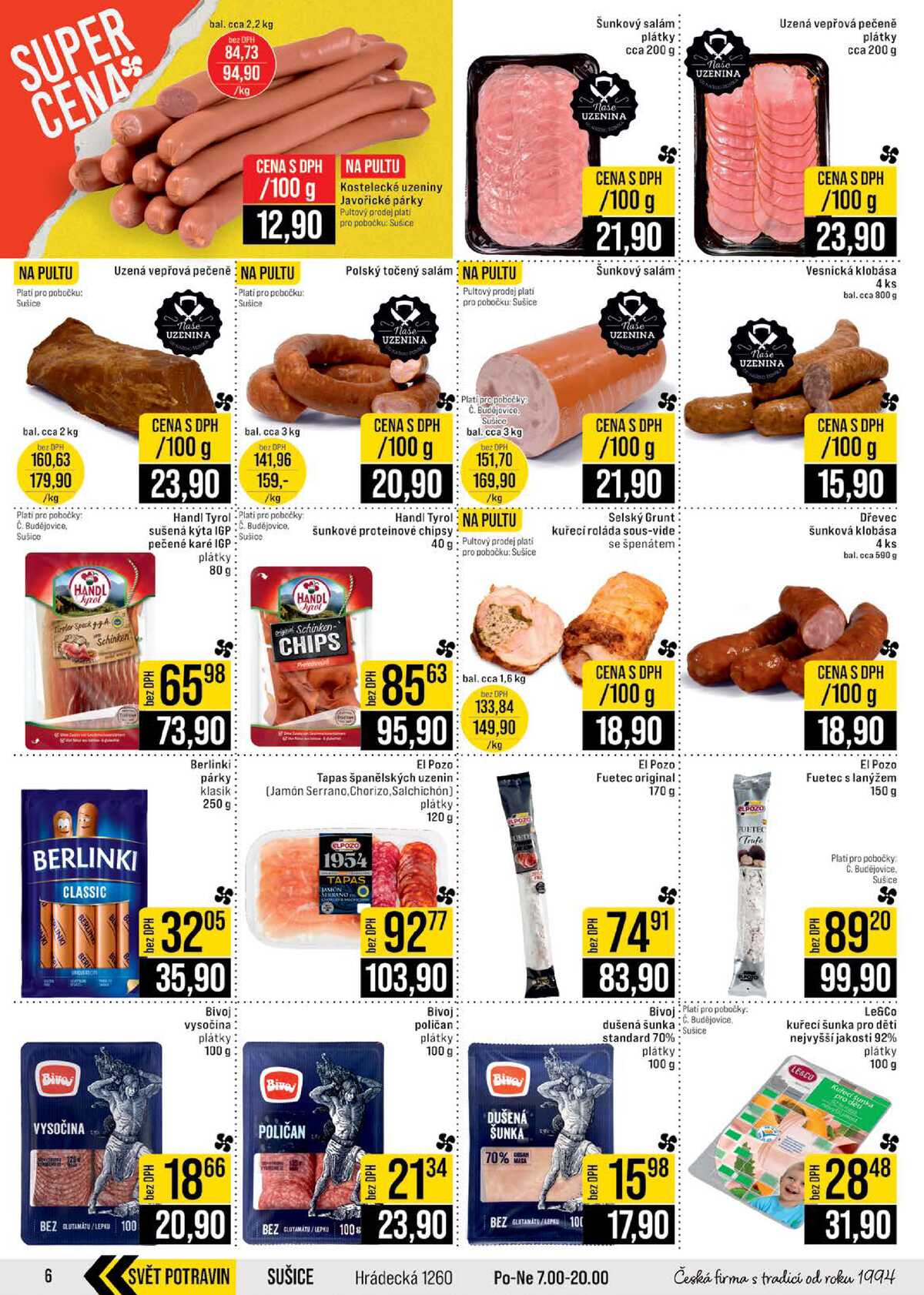 JIP Cash & Carry České Budějovice, Most, Náchod, Polička, Sušice a Svoboda nad Úpou od 13.5. do 19.5.2026 strana 6