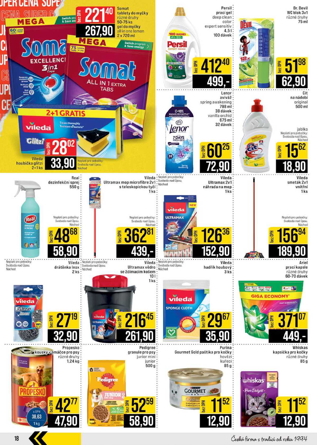 JIP Cash & Carry České Budějovice, Most, Náchod, Polička, Sušice a Svoboda nad Úpou od 13.5. do 19.5.2026 strana 18
