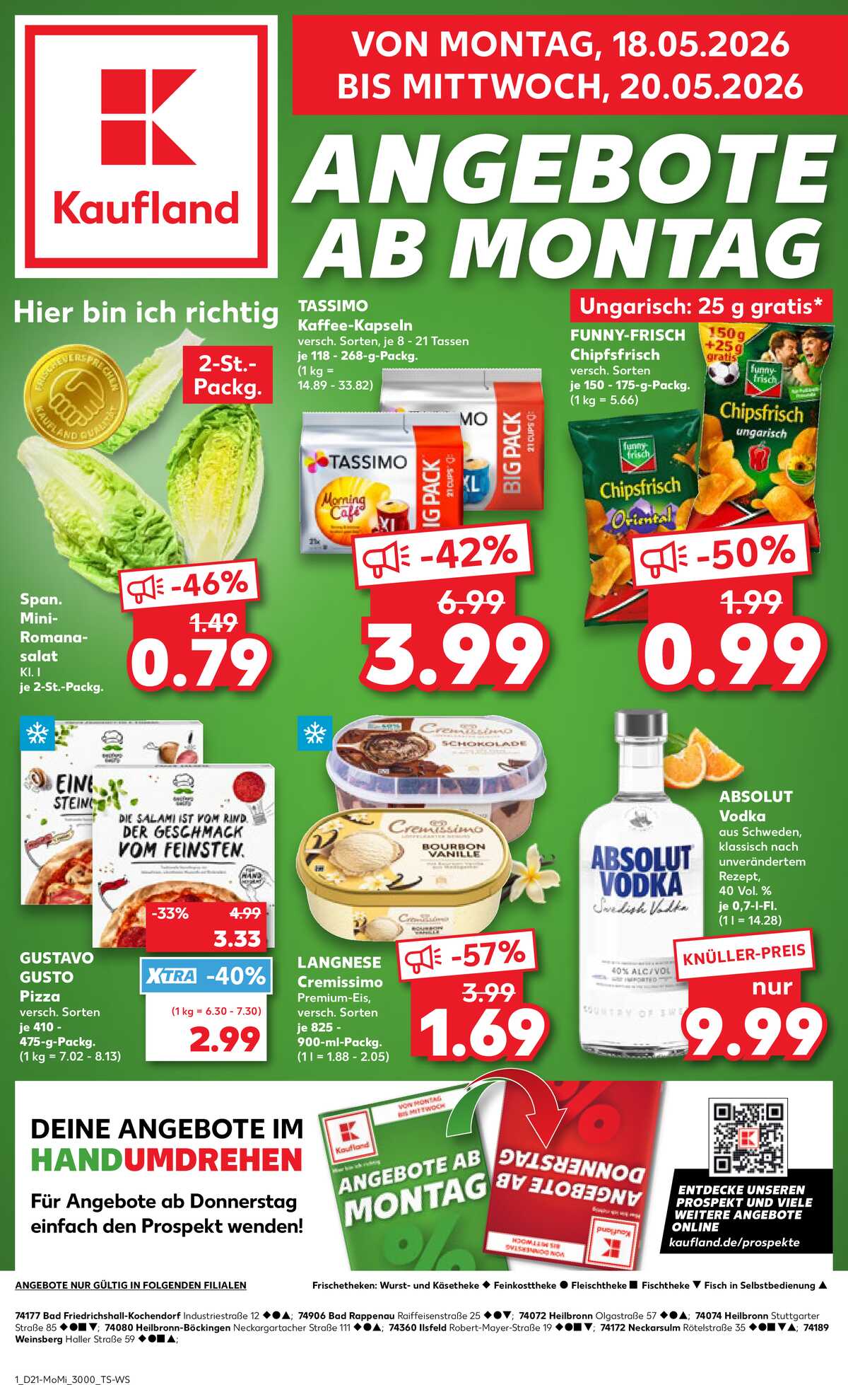Leták Kaufland Německo 18.5.-20.5.2026 strana 1