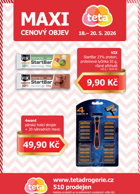 Teta drogerie Maxi cenový objev od 18.5. do 20.5.2026