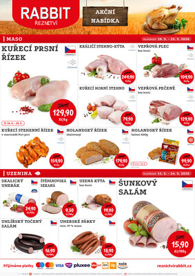 RABBIT řeznictví letáky