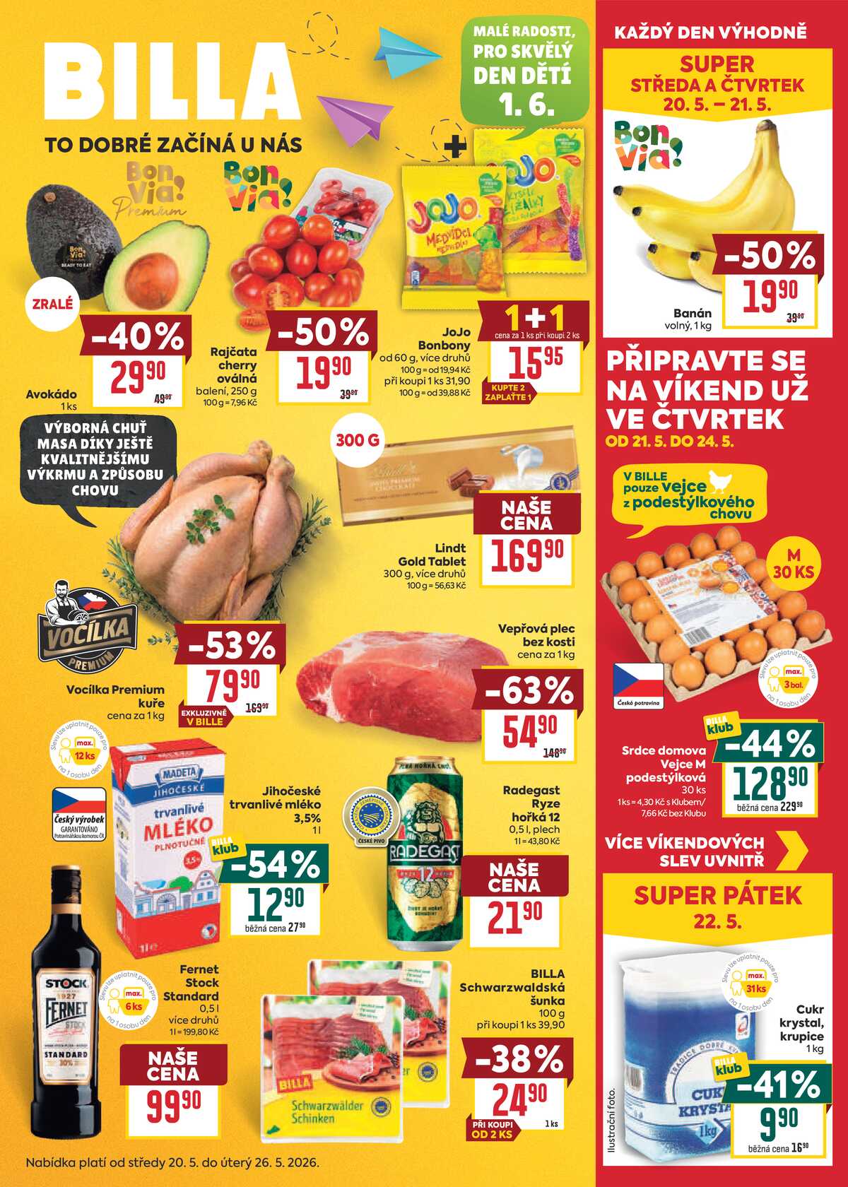BILLA malý leták od 20.5. do 26.5.2026 strana 1