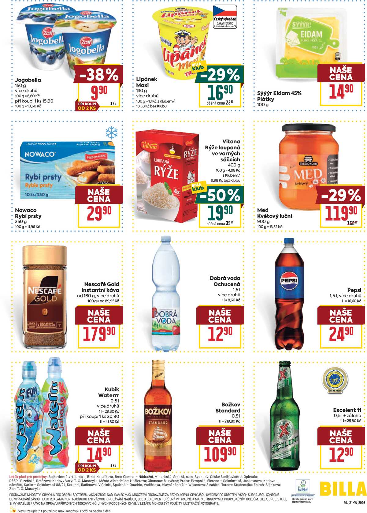 BILLA malý leták od 20.5. do 26.5.2026 strana 3