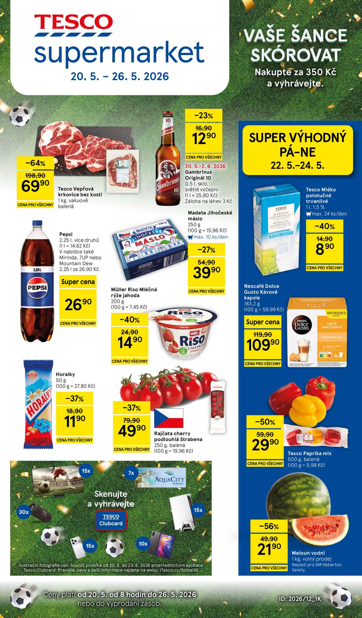 Tesco supermarkety od 20.5. do 26.5.2026 strana 1