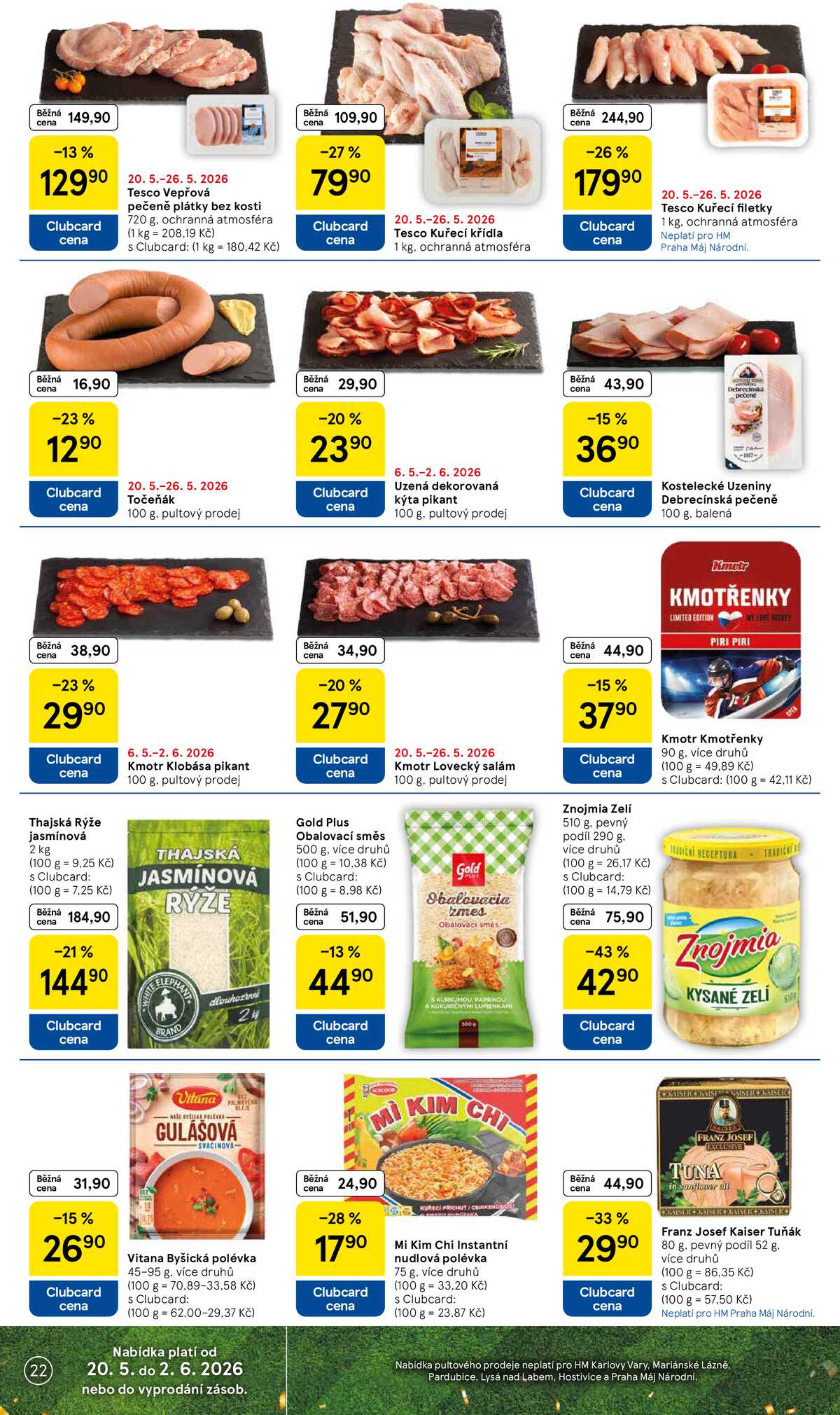 Tesco malé hypermarkety od 20.5. do 26.5.2026 strana 22