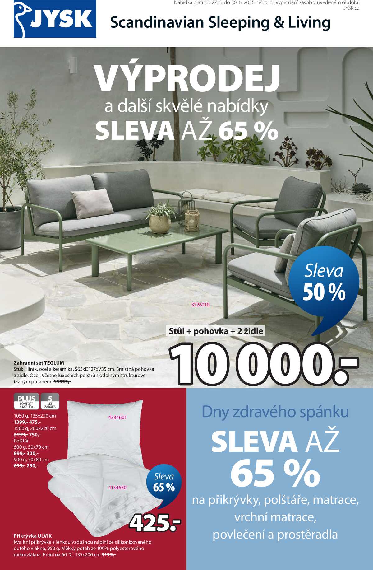 Jysk od 27.5. do 30.6.2026 strana 1